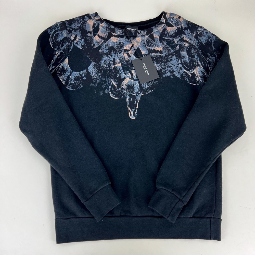 NWT Marcelo Burlon Snake Crew Swearshirt XXS Oversized​​